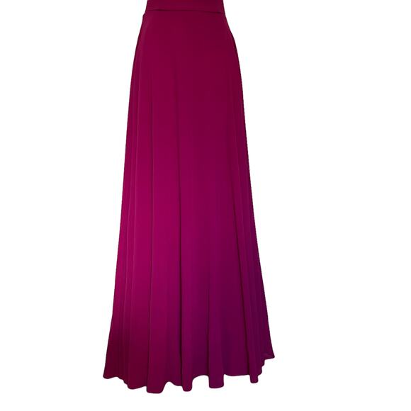 Lulus Strappy to be Here Maxi Dress Sz Small Fuchsia Corsette Apron Neck Prom - Picture 5 of 16
